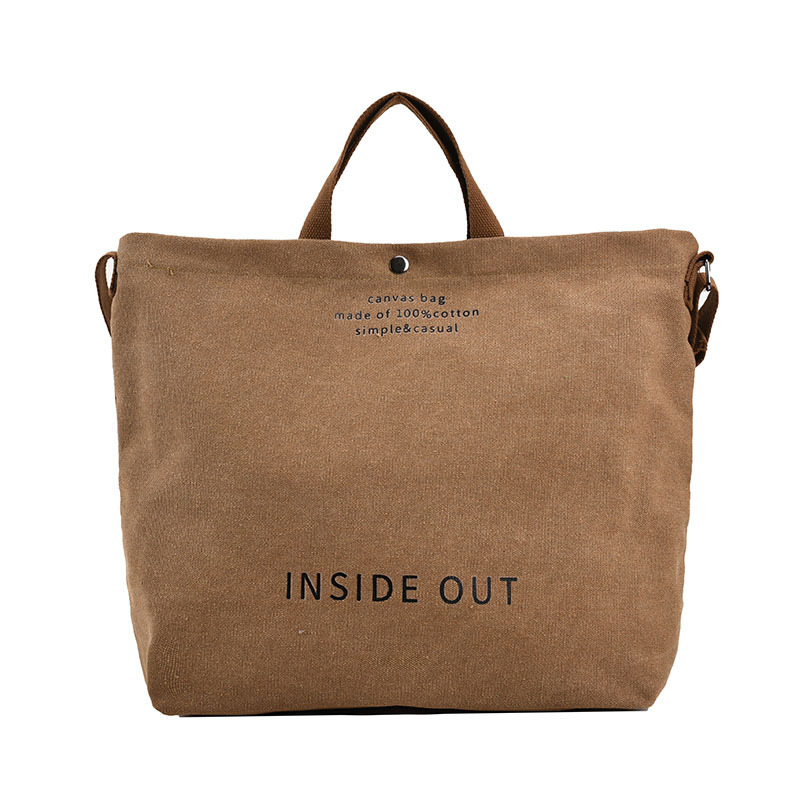 Out canvas bag 100% cotton minimalist design