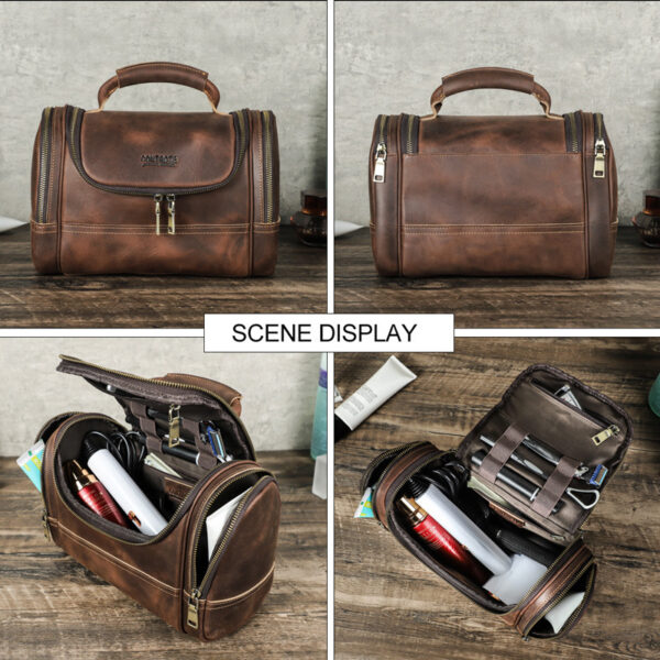 Sac Cuir Vintage Portable