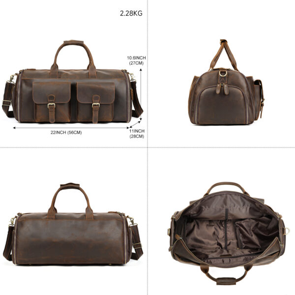 Sac Cuir Voyage Portable