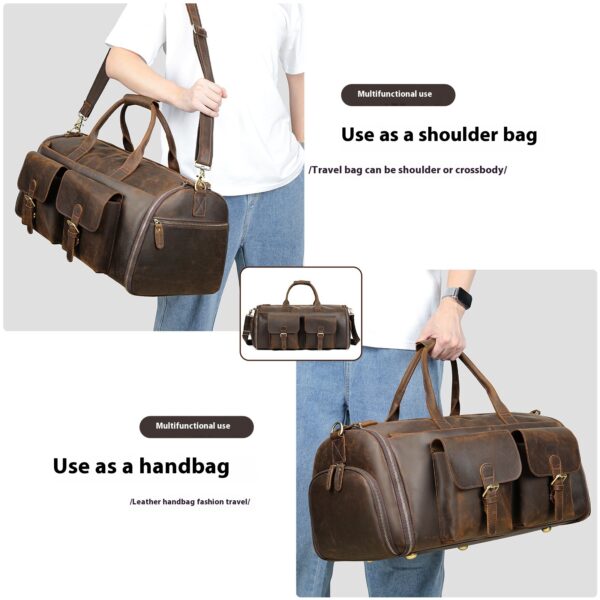 Sac Cuir Voyage Portable