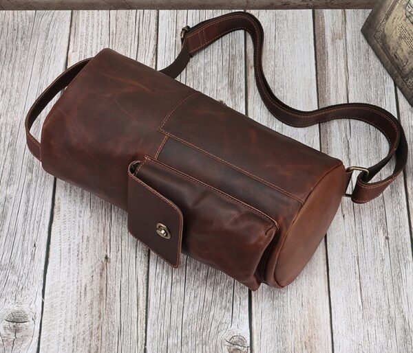 Sac bandoulière cuir vintage