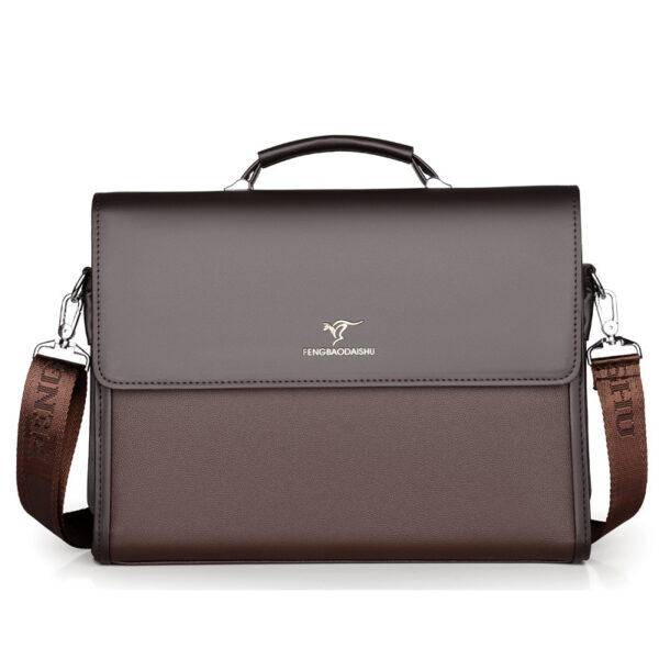 Sacoche professionnelle élégante cuir noir homme